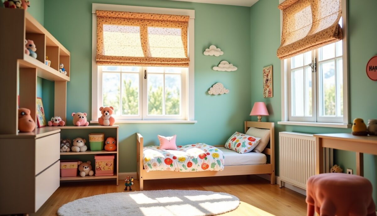Options ingénieuses pour remplacer les volets dans la chambre de votre enfant
