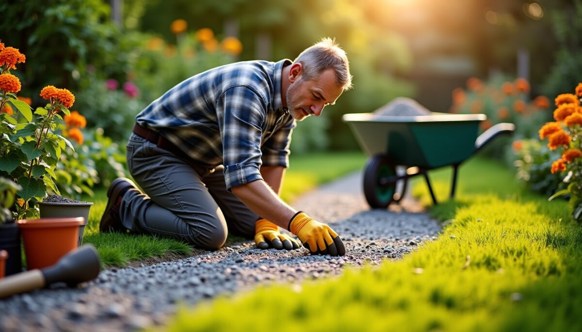 Poser du gravier sans creuser : astuces faciles et efficaces pour un sol stable