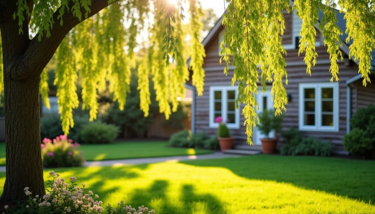 Saule crevette près de la maison : quelle distance idéale pour une plantation réussie ?