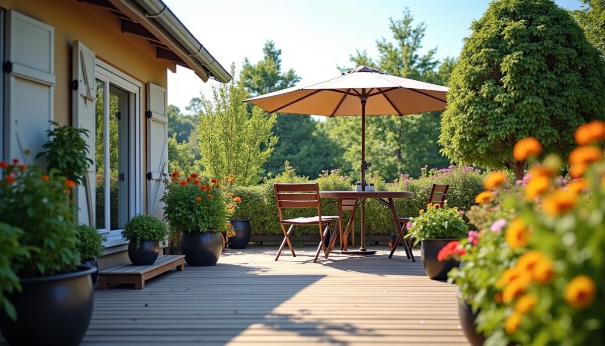 Terrasse en surplomb chez le voisin : quelles règles et distances respecter légalement ?